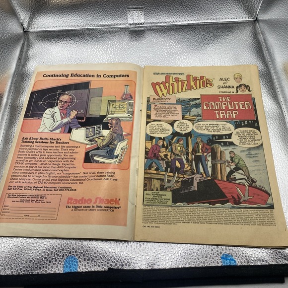 TRS-80 Whiz Kids The Computer Trap (1984 Comic Radio Shack) Cat No 68-2030 - Picture 3 of 6